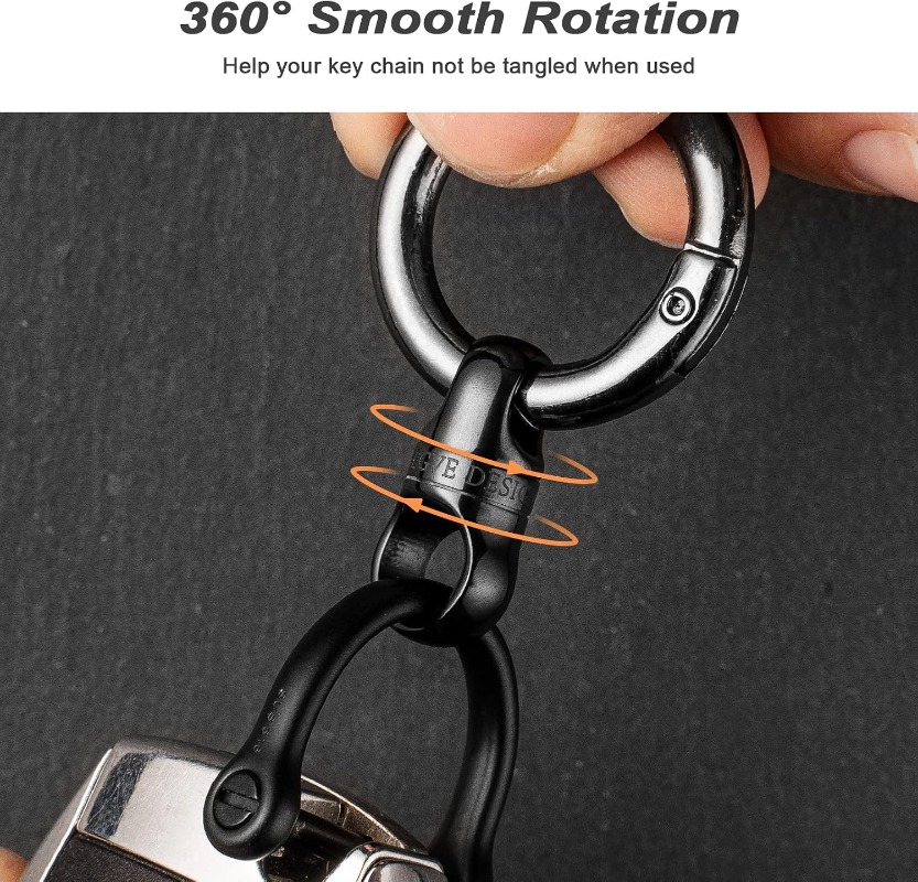 Titanium Key Ring With Round C - Edc Carry Clip recension och pris