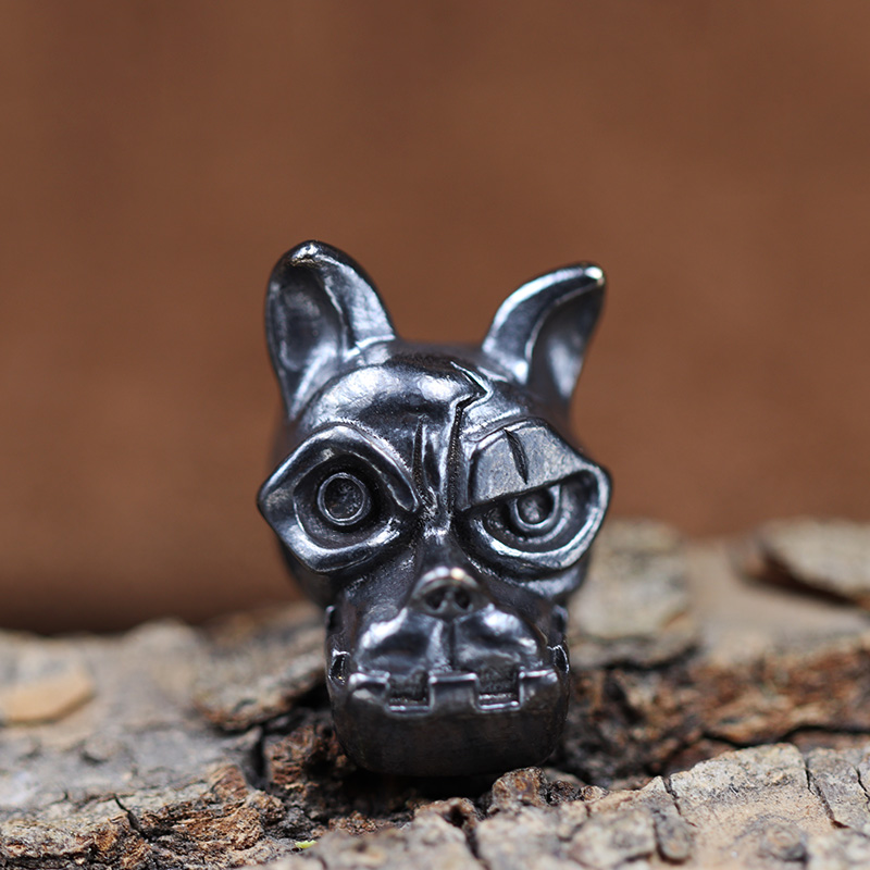 Bulldog Head Brass Knife Bead  - Edc Carry Knife recension och pris